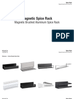 Aluminium Spice Rack - Outline