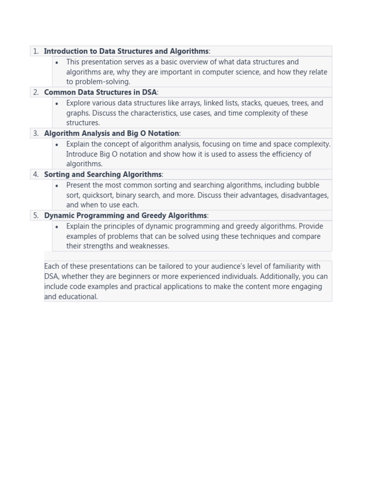Introduction to Data Structures and Algorithms | PDF