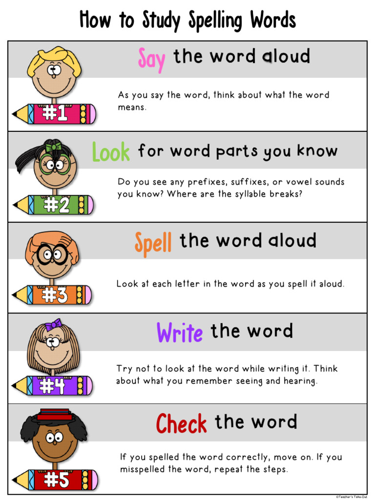 Effective Spelling Study Techniques PDF