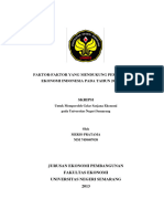 Faktor-Faktor Yang Mendukung Pertumbuhan Ekonomi Indonesia Pada Tahun 2004 - 2012