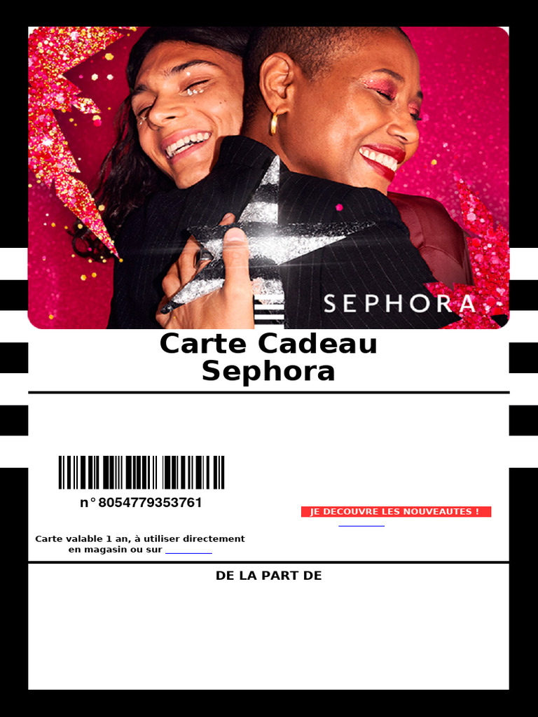comment payer avec une carte cadeau sephora sur internet