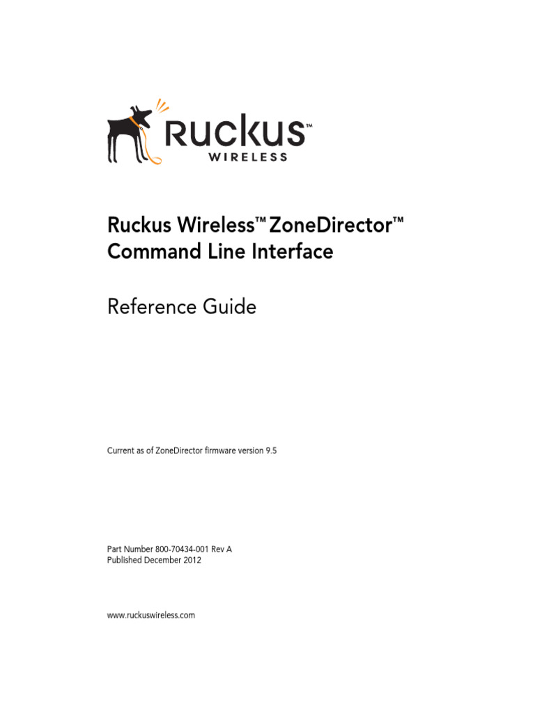 ZD11xx CLI Reference Guide 9.5 | PDF | Radius | I Pv6