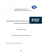 Dissertação de Mestrado em Psicologia Da Educação - Maria Vieira