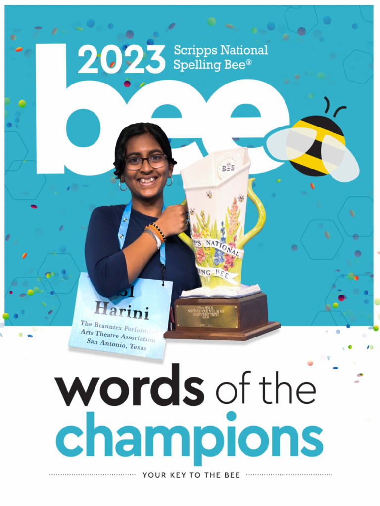 2023 Scripps National Spelling Bee Words of The Champions 9798842884711