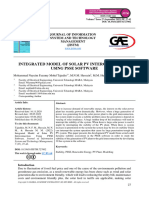 Integrated Model of Solar PV Interconnection Using