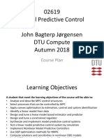 Model Predictive Control Course Plan