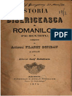 Istoria Bisericească A Românilor Pe Scurt 1871