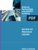Science Technology and Nation Building