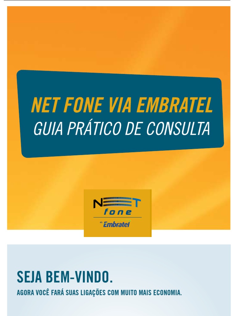 Guia Net Fone | PDF | Banda larga | Telefone