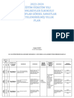 4 - 2023-2024-Görsel Sanatlar Dersi Yıllık Planı