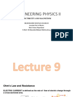 Lecture 9 Ohm's Law and CRTs 1