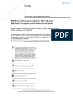 Method of Characteristics For 3D Full Core Neutron Transport On Unstructured Mesh