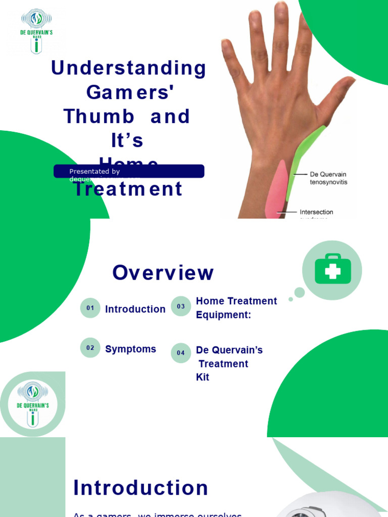 Understanding Gamers' Thumb and Home Treatment | PDF