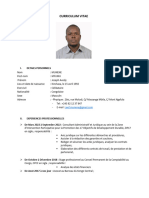 Curriculum Vitae: I. Details Personnels