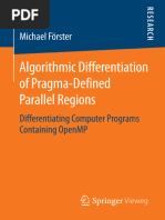 Michael Förster (Auth.) - Algorithmic Differentiation of Pragma-Defined Parallel Regions - Differentiating Computer Programs Containing OpenMP-Vieweg+Teubner Verlag (2014)