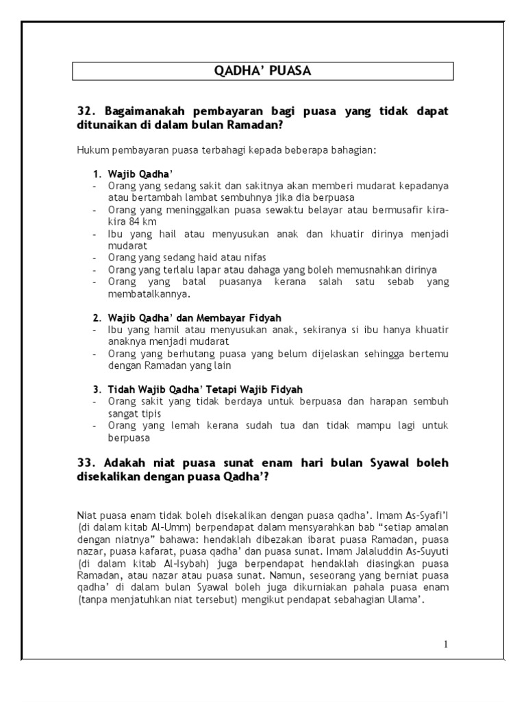 Faq Qadha Puasa 6 Pdf