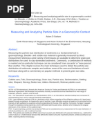 Measuring and Analyzing Particle Size in A Geomorphic Context