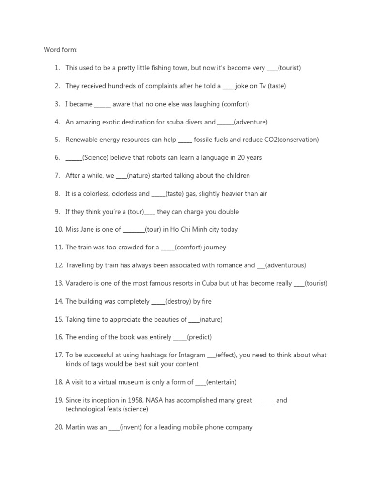 Word Form PDF