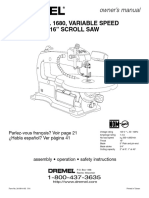 Dremel Model 160 Scroll Saw Manual