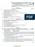 1st Puc Accountancy Mid Term Exam Question Paper Eng Version 2019-20 Mandya