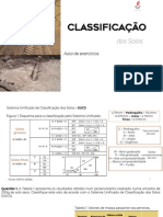 Aula 8.  Exercícios (Classificação dos Solos)