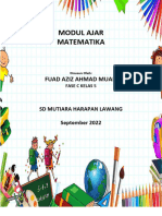 Modul Ajar Matematika: Fuad Aziz Ahmad Muafi