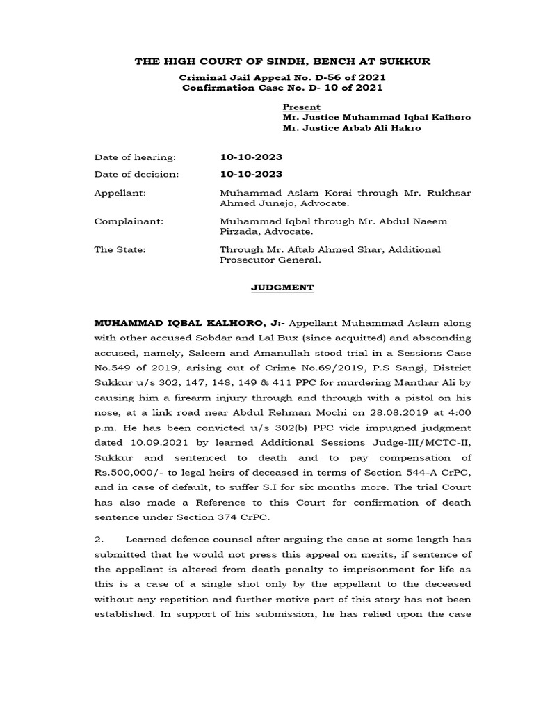 Criminal Law Judgment PDF