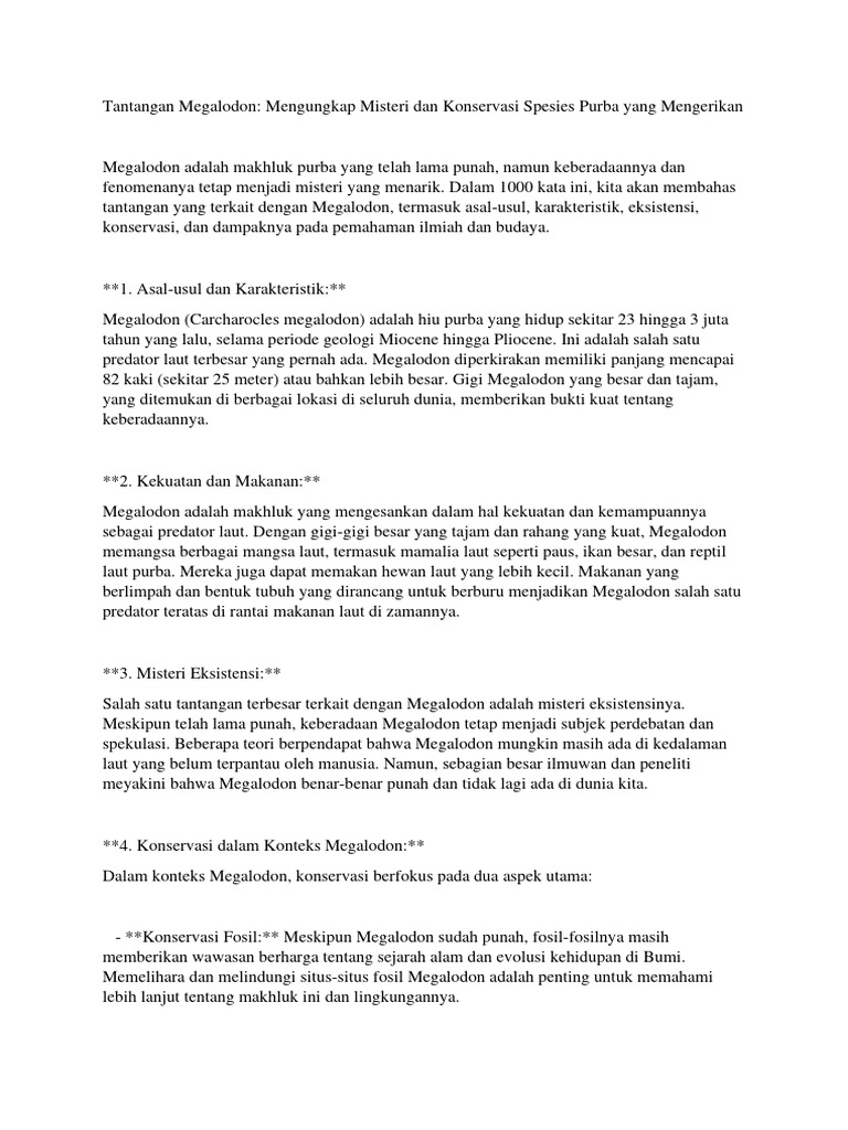 Megalodon | PDF