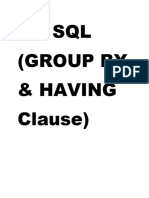 17-SQL (GROUP BY & HAVING Clause)