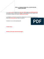 Formato de Acta de Constitucion Comite de Mujeres