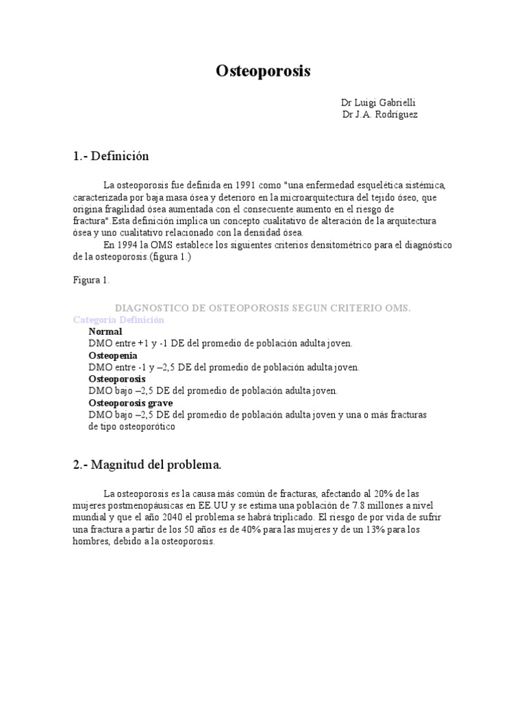 Guía Completa sobre Osteoporosis | PDF