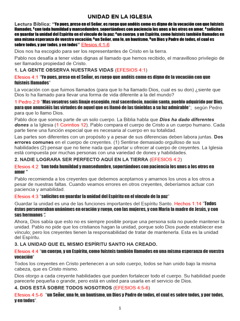Poder de la Unidad en la Iglesia | PDF | Saulo | Cristo (título)