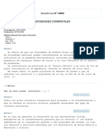 Decreto Ley NÂ° 14603 - Sociedades de Fomento Rural