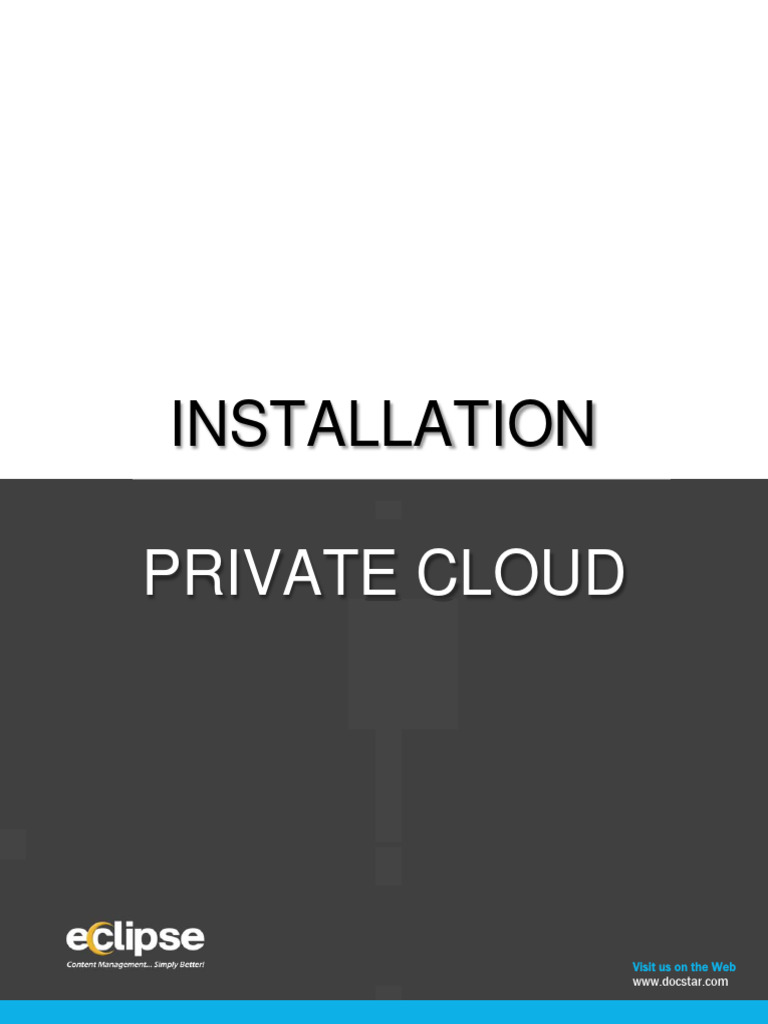 Eclipse Private Cloud Installation Guide | PDF