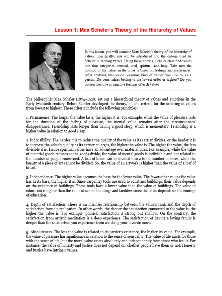Scheler | PDF