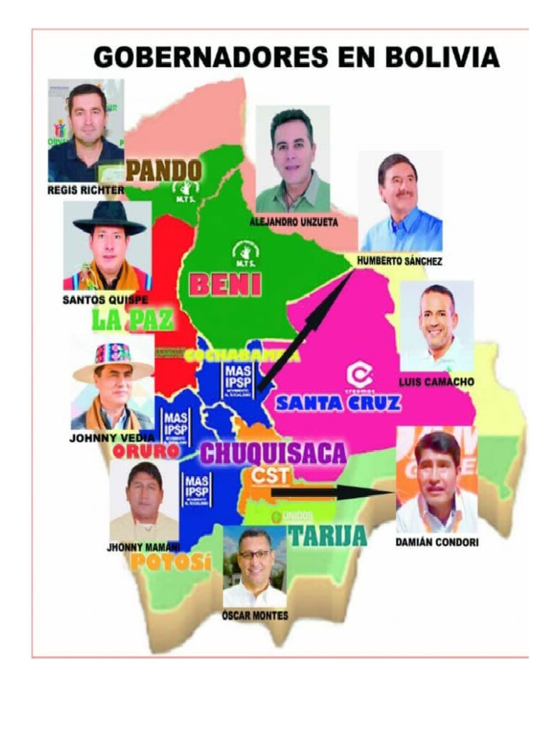 Gobernadores de Bolivia 2023 PDF