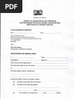 Casual Leave CL Application | PDF