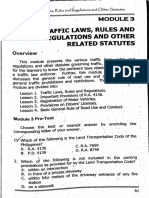 Modules 3 Traffic Laws Rules and Regulations