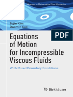 Kim. Equations of Motion For Incompressible Viscous Fluids With Mixed Boundary Conditions