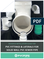 Design and Installation Guide for Pvc Fittings and Laterals for Solid Wall Pvc Sewer Pipe