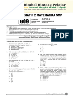 G09P - Soal Tes Formatif 2 Guru MATEMATIKA SMP (Layout) - POPB Akbar