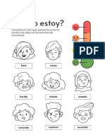 Colorful Flat Faces Mood Check Social and Emotional Learning Worksheet