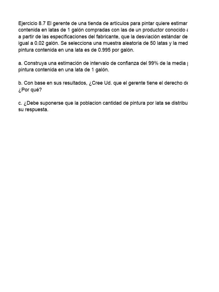11.b Ejercicios MC IC | PDF