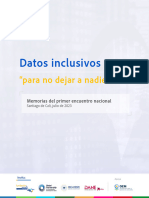 Memorias Del Primer Encuentro Nacional - Datos Inclusivos