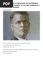 El Mas Sagaz e Importante de Los Filosofos Alemanes Del Estado No Un Nazi Cualquiera El Caso Carl Schmitt PDF