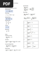 Numerical Methods Formula