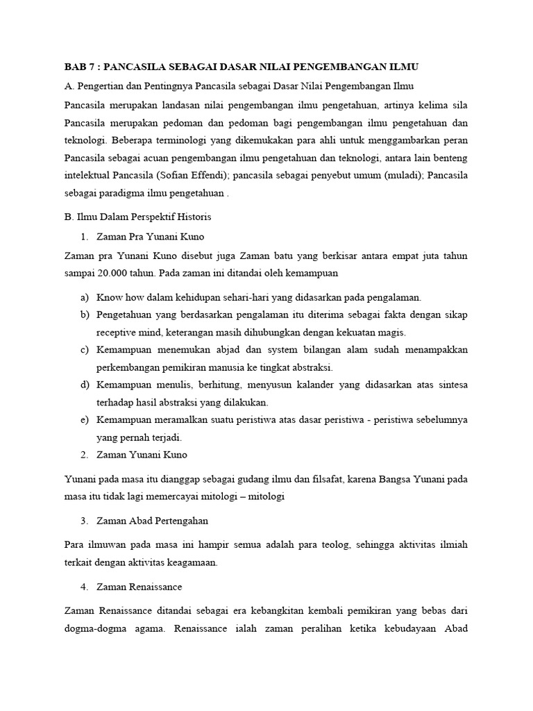 Pancasila dan Pengembangan Ilmu | PDF | Ilmu Sosial | Sains & Matematika