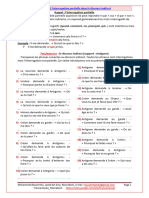 Exercice Linterrogation Partielle Dans Le Discours Indirect