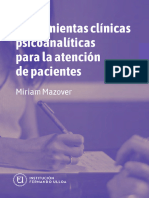 Herramientas cliěnicas psicoanaliěticas para la atencioěn de pacientes, de Miriam Mazover