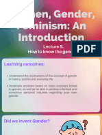 Slides - Lecture 5 - Fall 2023 - Intro - Gender